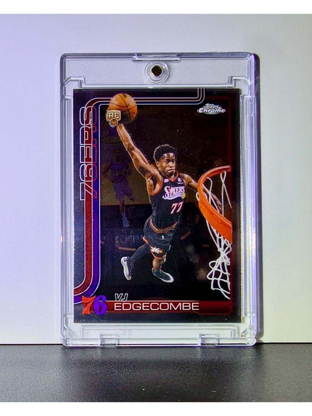 VJ Edgecombe Rookie 2025-26 NBA Topps Chrome Update #153 Basketball Card 76ers